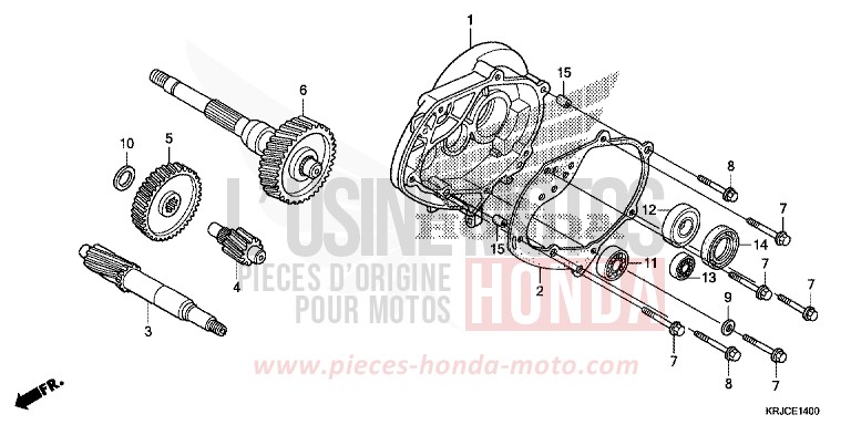 BOITE DE VITESSES de S-wing ABS PEARL COOL WHITE (NHA16) 2012